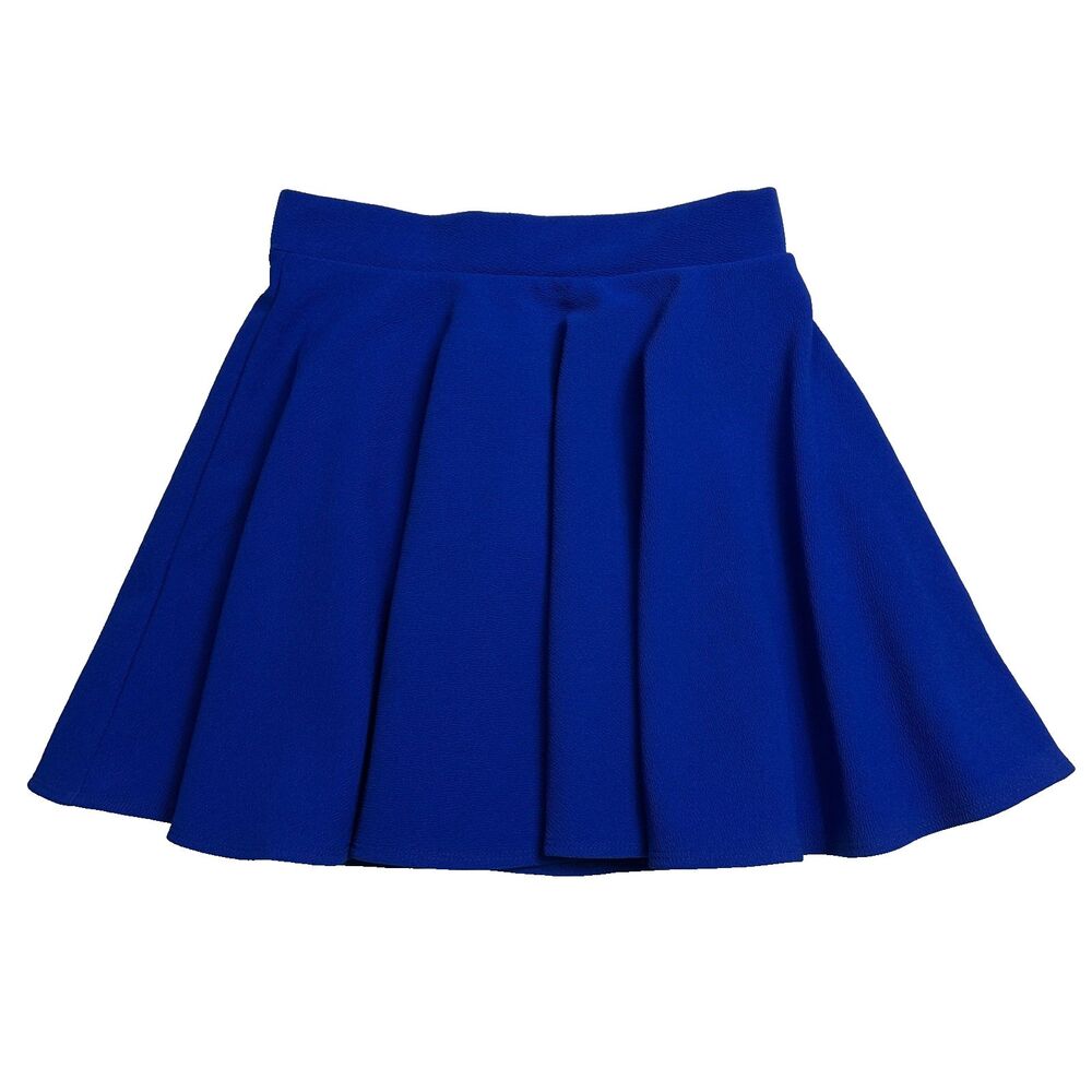 NWT Moxeay Women's Blue Mini Tennis Skirt 95% Cotton Size S/Small